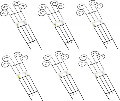 Image de lot de 6 palissades à fleurs 90x39cm Support pour plantes grimpantes Support pour plantes grimpantes