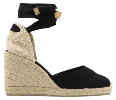 Obrázek produktu pro Černé dámské espadrilky Castañer Carina, vyrobené z bavlny a gumy - velikost 36
