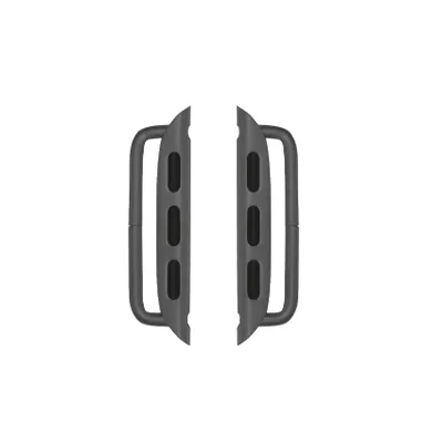 Obrázok produktu pre Konektor pre Apple Watch - Adaptér na náramok pre puzdro 42/ 44/ 45 mm, šírka mostíka 24 mm, grafitová nerezová oceľ