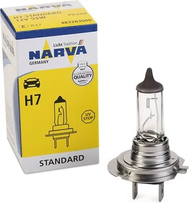 Image de 1x NARVA H7 Ampoule feu de route 12V 55W PX26d halogène 483283000