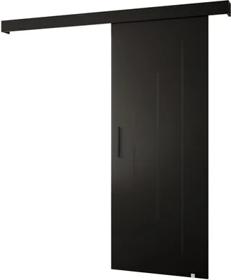 Produktbild von MEBLE KRYSPOL Salwador Y Schiebetür, 90x204 cm, Schwarz , Schwarz , Schwarz