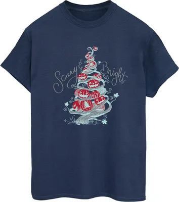 Produktbild von Disney - "The Nightmare Before Christmas" T-Shirt für Damen BI41811 (XL) (Marineblau)