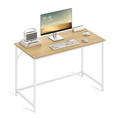 Obrázek produktu pro VASAGLE psací stůl počítačový stůl 120x60x76cm úzký kancelářský stůl přírodní dubová barva