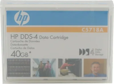 Obrázek produktu pro HPE C5718A, Prázdná datová páska, DAT, 20 GB, Černá, 5,84 mm (0.23"), 4 mm