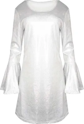 Produktbild von Kleid Space 70er Disco weiß/silber 36/38