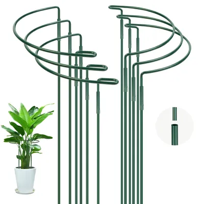 Produktbild von Set mit 6 Pflanzenstützen, halbrund aus Metall