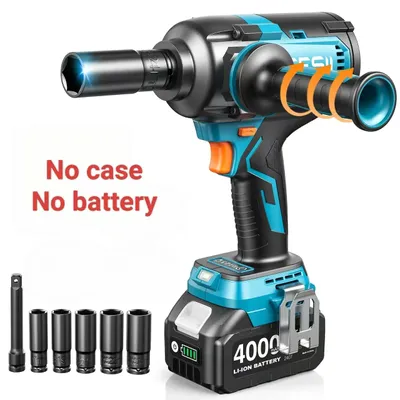 Immagine prodotto di Avvitatore a percussione a batteria - Avvitatore a percussione con attacco quadrato da 1,27 cm - Coppia di 1200 Nm - 21 V - Motore brushless - Senza batteria e custodia