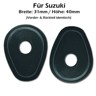 Obrázek produktu pro Indy Spacer pasuje na Suzuki černý ABS ISS1