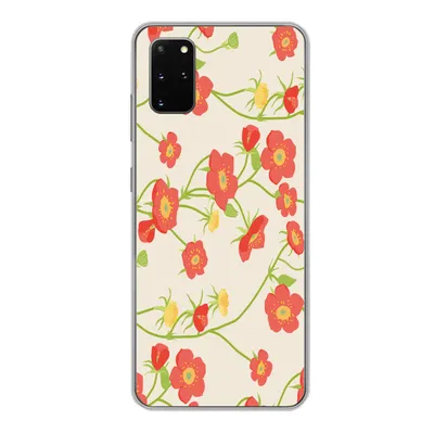 Produktbild von MuchoWow® Handyhülle Schutzhülle Hülle für Samsung Galaxy S20 Plus Blume - Feldblumen - Muster Silikon Softcase Handy Hülle - Hartschale