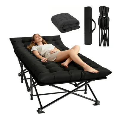 Produktbild von Klappbett Klappbar Camping Bett,Gästebett,feldbett bis 200KG,188cm×71cm×37cm (für Outdoor, Garten, Camping, Reisen, Indoor) Klappliege
