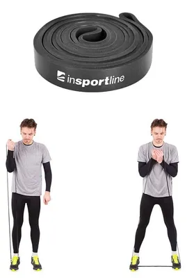 Immagine prodotto di Insportline Fascia elastica per allenamento di forza Hangy Light 204x2,2 cm / 15 kg nera
