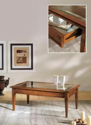 Image de Salon bois table d'appoint style italien table basse tables d'appoint