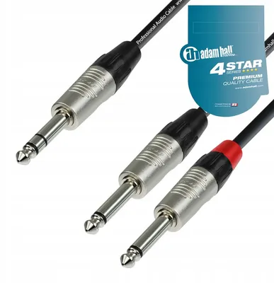 Obrázek produktu pro Adam Hall K4YVPP0600 audio kabel 2x Jack 6.3mm 6m