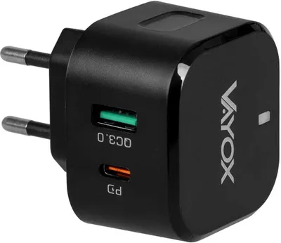 Immagine prodotto di Caricatore USB Vayox VA0001 | Carica rapida 3.0 | PD | 20W | Nero