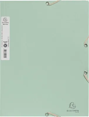Produktbild von Exacompta 25x Sammelmappe A4 RCkarton 400g/m2, AutentiK - Salbeigrün - 55233E