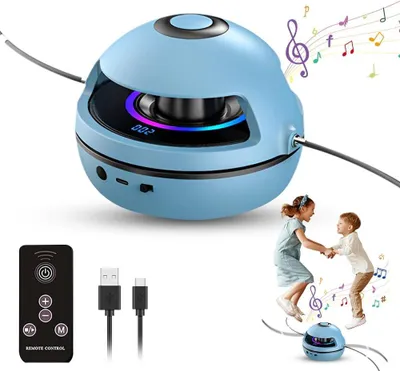 Produktbild von Elektronische Springseil, Intelligente Springseilmaschine, Bluetooth Smart Jump Rope Machine, mit Fernbedienung, LED-Bildschirm, Bluetooth Musik