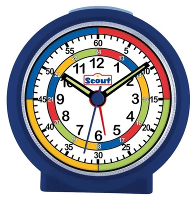 Produktbild von Scout Kinder Wecker Learnthetime 280001010 blau
