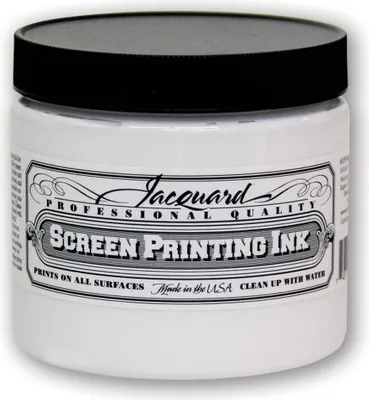 Produktbild von Jacquard Siebdruckfarbe 470 ml super opak weiß - kreative Farbe