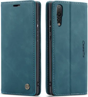 Image de Huawei P20 Pro Case, RetroPolyuréthaneLeather Case, Card Pockets, Magnetic Closure, Case with Stand Function for Huawei P20 Pro blue