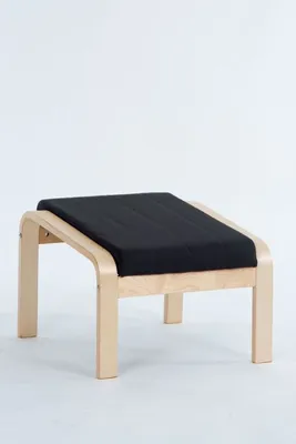 Produktbild von Hocker Siesta Birke Stoff schwarz