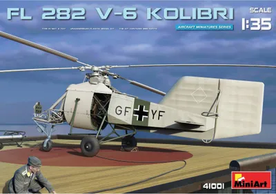Imagen del producto de 1:35, FL 282, V-6 Kolibri, kit de modelismo de helicóptero, 173 piezas