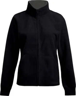 Image de Promodoro 7985 | WomenŽs Double Fleece Jacket / Damen Fleece Jacke - Farbe : Noir/Gris clair (Solid) - Größe : XL