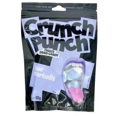 Produktbild von Crunch Punch Freeze Dried Candy Blue Starballs 50g