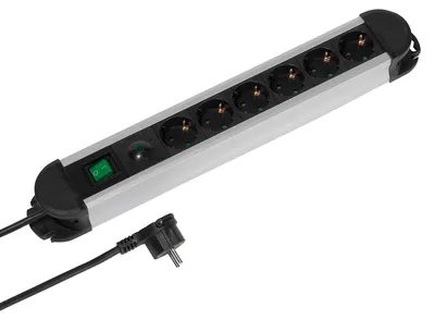 Immagine prodotto di VIVanco™Multipresa Nera 6 Schuko, Cavo 1,6 M, ON/OFF E Protezione Sovratensioni
