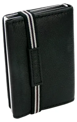 Produktbild von J.Jones - Slim Wallet mit Münzfach & RFID-Schutz - Echt-Leder Mini Geldbörse wahlweise mit Pop Up Kartenetui - Schwarz