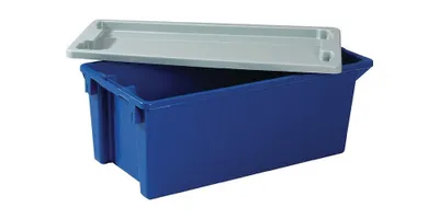 Produktbild von Deckel L590xB380mm grau Polystyrol f.Drehstapelbehälter