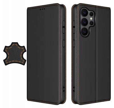 Produktbild von Etui für Samsung S26 Ultra LEDER MIT MAGNETVERSCHLUSS + GLAS