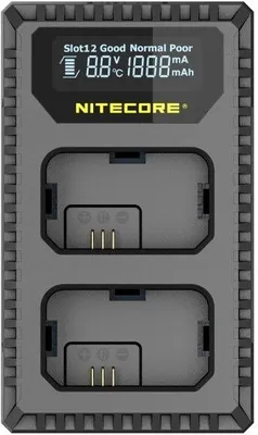 Zdjęcie produktu dla Ładowarka USB na 2x Akumulator Sony NP-FW50 / NPFW50 + Ekran LCD - NITECORE / USN1