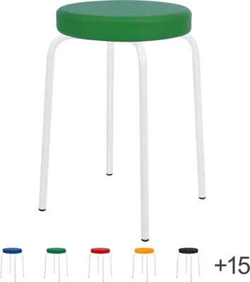 Produktbild von Gymnastikhocker mit Komfort-Polster, Hocker, Stapelhocker, Stapelbar ø 38 cm