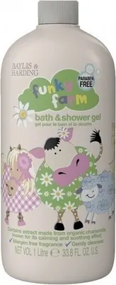 Produktbild von Baylis & Harding Funky Farm Baby Bade- und Duschgel 2in1 1000ml