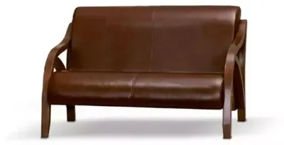 Produktbild von Designer Leder Sitzbank Zweisitzer Arbeitszimmermöbel Couch Officemöbel
