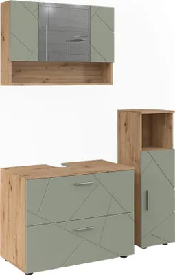 Immagine prodotto di Set di mobili da bagno Vicco Irma Verde salvia 3 parti, Model 59135