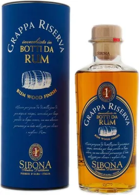 Produktbild von Sibona Grappa Riserva di Botti da Rum + Box 500ml 40% Vol.