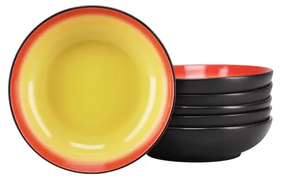 Produktbild von CreaTable, 24921, Hot Red, Tellerset 6-tlg, Steinzeug