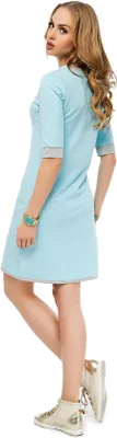Produktbild von Damen Kleid Minikleid Sommer-Kleid; Babyblau/42