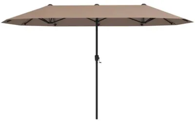 Obrázek produktu pro Dvojitý slunečník s ruční klikou NP13303CF, 400 x 215 cm, hnědý