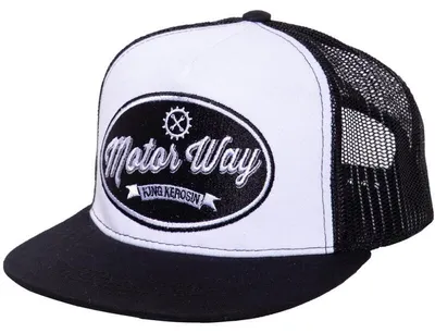 Zdjęcie produktu dla Snapback KING KEROSIN z siateczkową wstawką Motor Way Black One Size