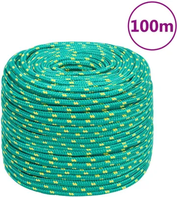 Produktbild von "Winter Sale" Bootsseil Grün 6 mm 100 m Polypropylen - Gartenmöbel & Zubehör clorisNeu1133022