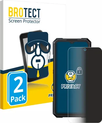 Produktbild von 2x BROTECT Sichtschutzfolie für Cubot King Kong X Anti-Spy Privacy Sichtschutz Blickschutz Folie Blaulicht-Schutz