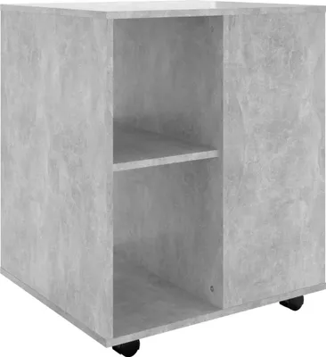 Produktbild von vidaXL Rollschrank Betongrau 60x53x72 cm Holzwerkstoff