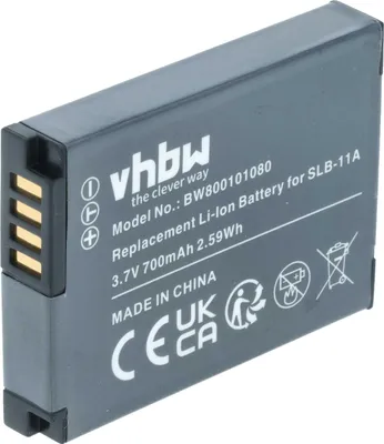 Produktbild von vhbw Akku kompatibel mit Samsung TL500, TL320, EX1 Kamera (700 mAh, 3,6 V, Li-Ion)