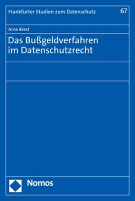 Obrázek produktu pro Das Bußgeldverfahren im Datenschutzrecht