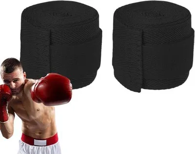 Produktbild von Bandagen für Boxtraining - Hand- und Handgelenkschutz - Schwarz