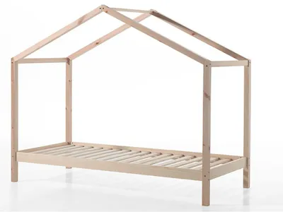 Produktbild von Vipack Dallas 3 Hausbett 90 x 200 cm Liegefläche, Natur Natur