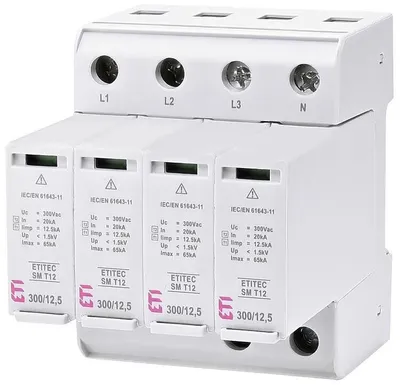 Image de ETI Kombiableiter ETITEC SM T12 300/12,5 4+0