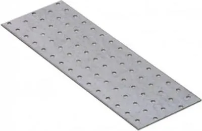 Produktbild von 10x Lochplatte 300 x 100 x 2,00 mm Flachverbinder Holzverbinder verzinkt